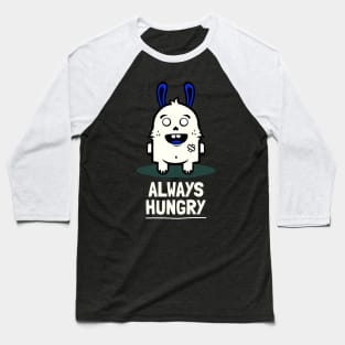 Rabbit Always Hungry Baseball T-Shirt